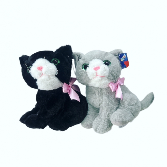 25 cm oturan sesli kedi hlly 62934