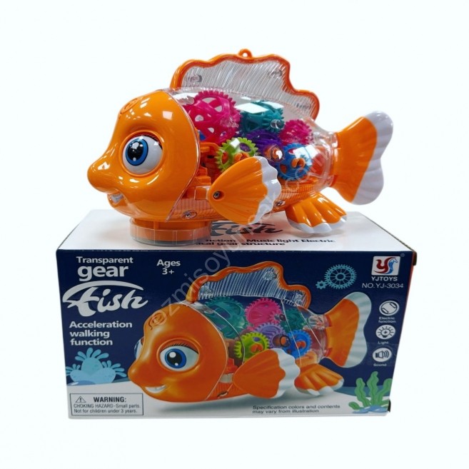 Pilli çarpdön ışıklı balık brs 3034