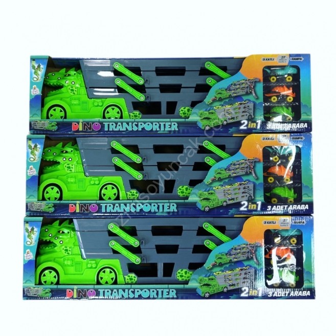 3 katlı yeşil dino tır rampalı eng 181