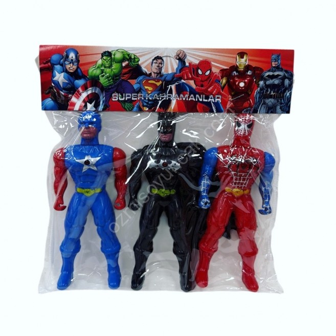 3 lü süper kahramanlar ışıklı şfk 010-011