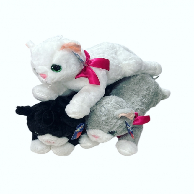 35 cm sesli yatan kedi hlly 62932