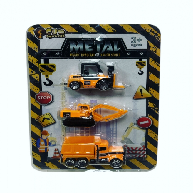 3 lü metal inşaat araçları cn 8849