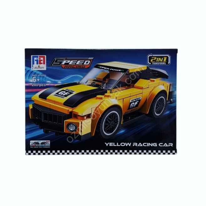 200 parça sarı araba robot lego set eng 123-559
